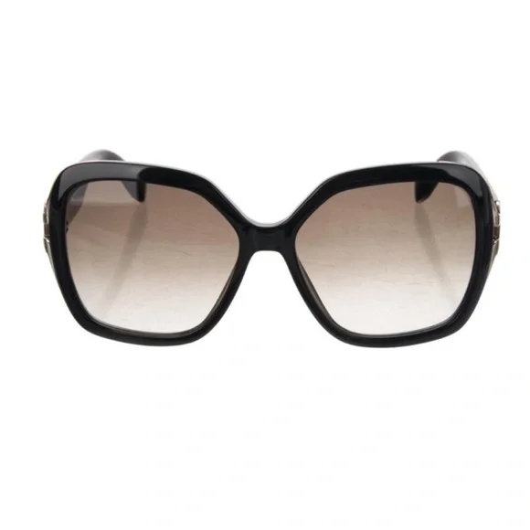 Salvatore Ferragamo Black Oversized Sunglasses - Picture 1 of 10